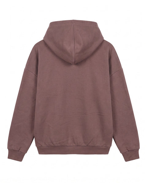 Hoodie with rhinestone application