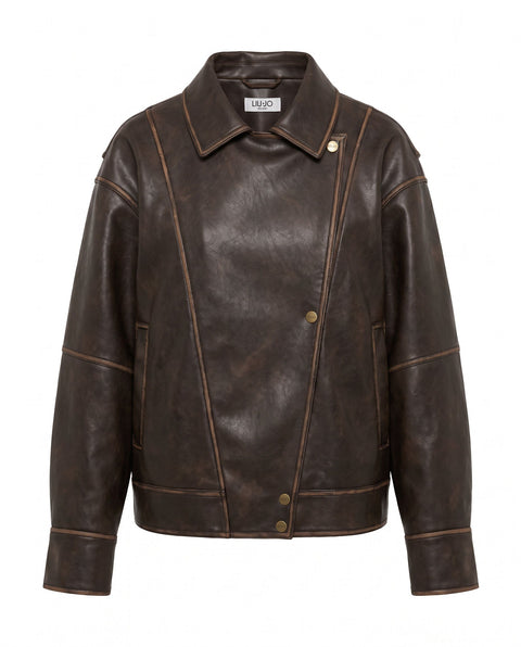 Jacke aus Kunstleder