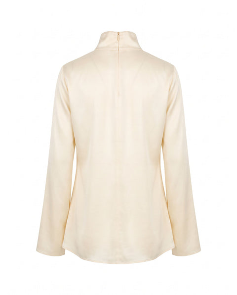 Bluse mit Stehkragen