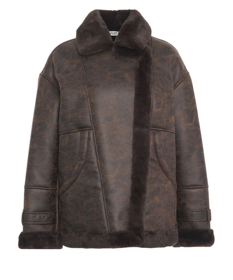 Jacke aus Kunstleder