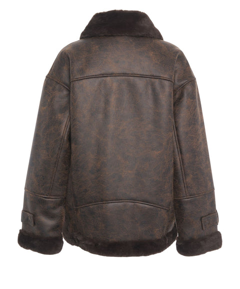 Jacke aus Kunstleder