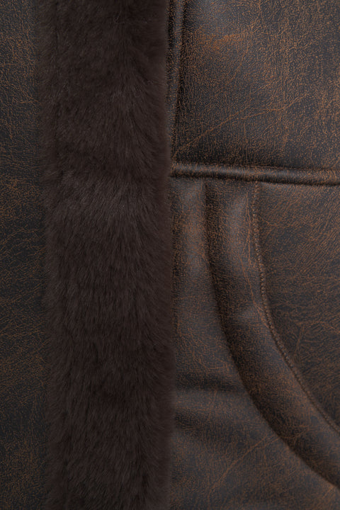 Jacke aus Kunstleder