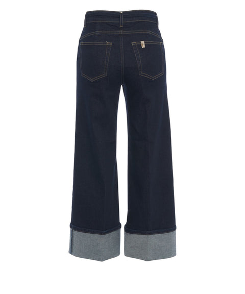 Jeans with waist belt