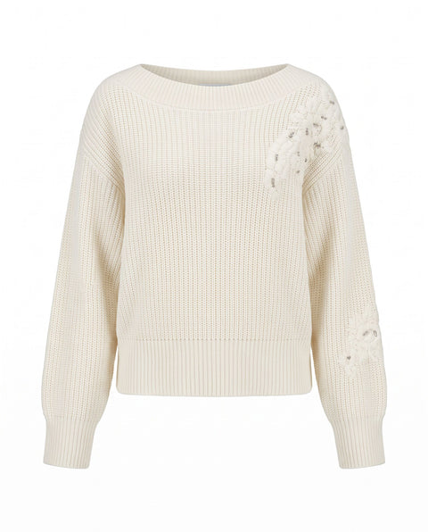 Pullover mit Stickereien