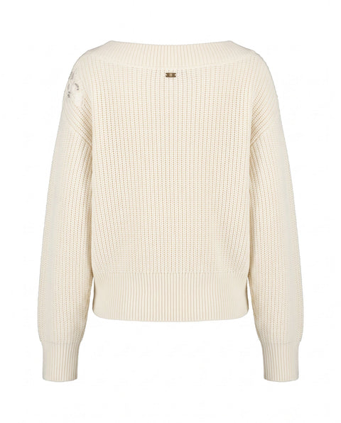 Pullover mit Stickereien