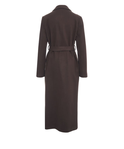 Coat with waist belt