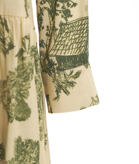 Mini abito con stampa "Tula" #verde