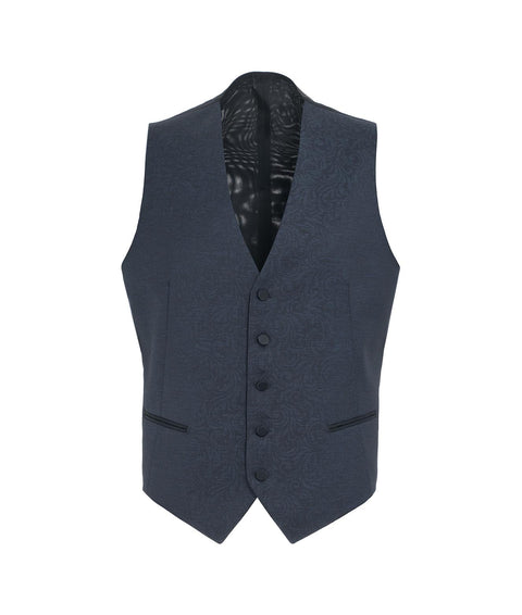 Jacquard suit single-breasted