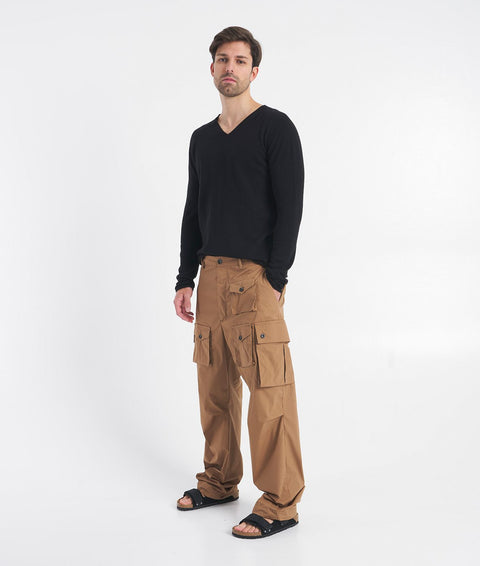 Pantaloni cargo "Egan" #marrone