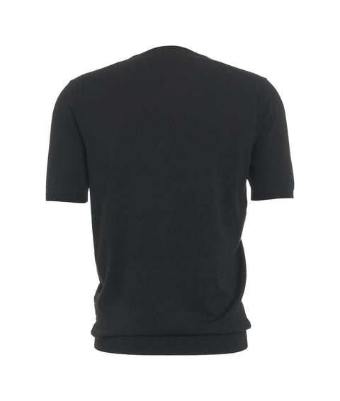 T-shirt "Pakse" in misto cotone #nero