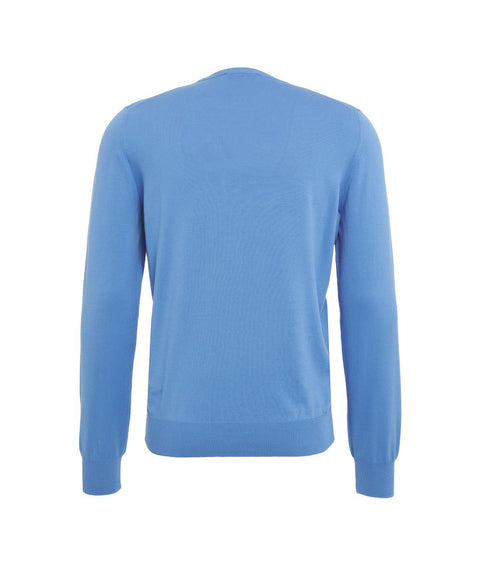 Pullover in maglia #blu