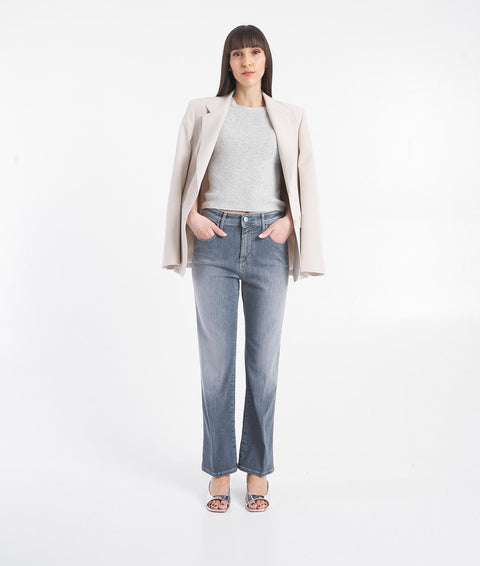 Jeans "Kate Crop" #grigio