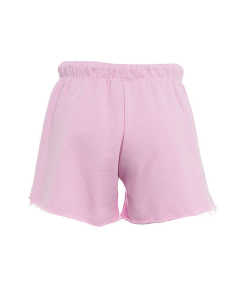 Shorts in felpa #pink
