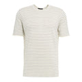 T-shirt in lino a righe #bianco