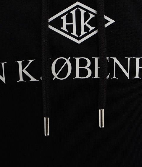 Hoodie with logo lettering