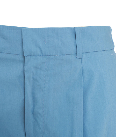 Pantaloni con piega #blu