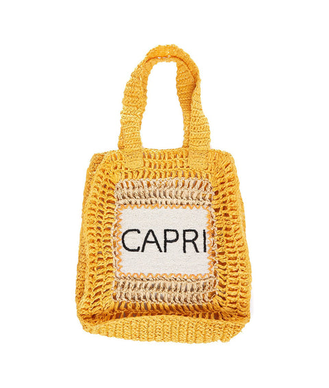 Rafia shopper "Capri" #giallo