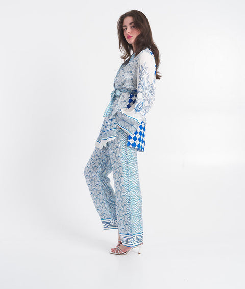 Kimono "Lucia Amalfi" #blu