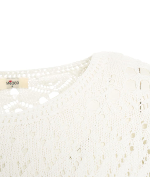Maglia a crochet "Kristina" #bianco