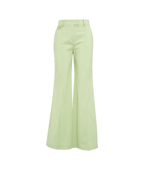 Pantaloni wide fit #verde