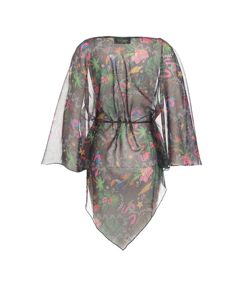 Kimono corto "Amazonia" #multicolore