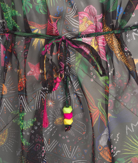 Kimono corto "Amazonia" #multicolore