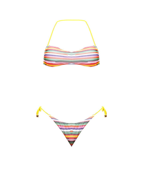 Bikini a righe #multicolore