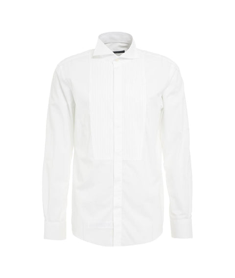 Camicia con piegoline #bianco