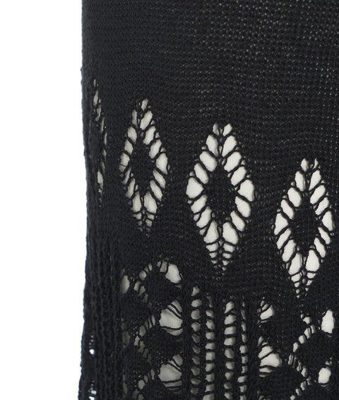 Pantaloni in maglia di lino #nero