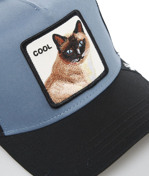 Baseball Cap "Cool Cat" #blu
