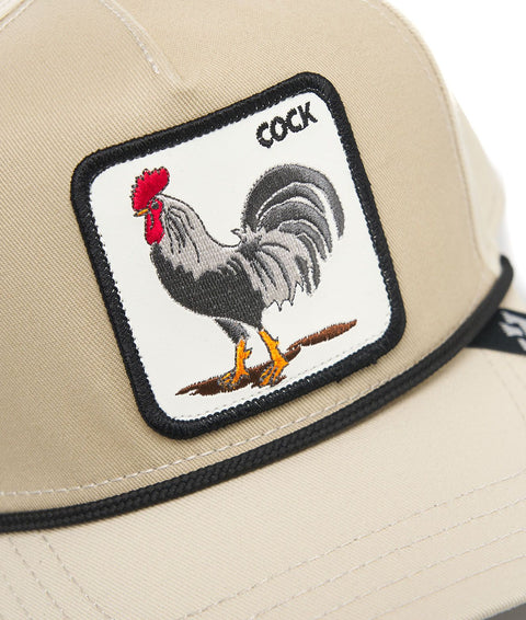 Baseball Cap "Rooster" #beige