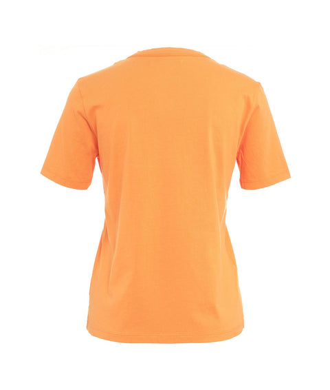 T-shirt con scollo a V #arancione