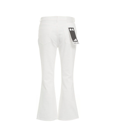 Jeans dal taglio svasato #bianco