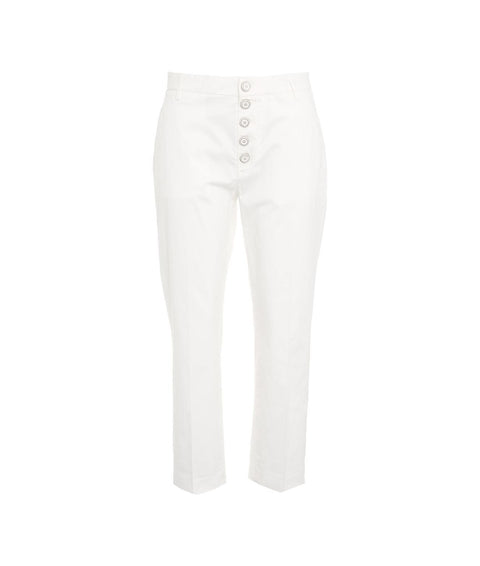 Pantaloni cropped "Nima" #bianco