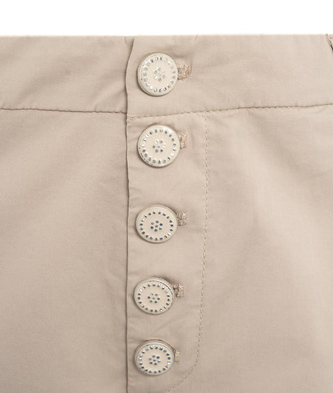 Pantaloni cropped "Nima" #beige