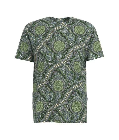 Maglietta con stampa paisley #verde