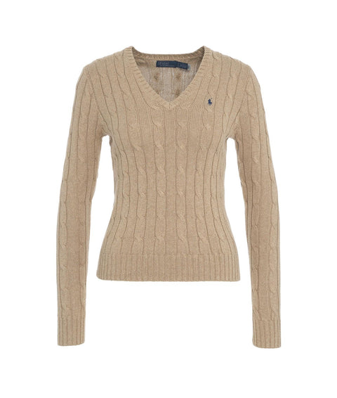 Pullover Maglione Color Crema Polo Ralph Lauren Cable Knit