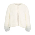 Cardigan in misto mohair 'Gabi' #bianco
