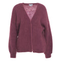 Cardigan in mohair 'Lee' #viola
