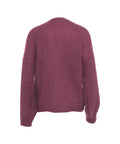 Cardigan in mohair 'Lee' #viola