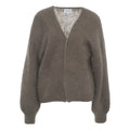Cardigan in mohair 'Lee' #grigio