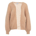 Cardigan in mohair 'Lee' #marrone