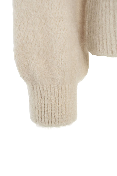 Maglione in alpaca 'Milana' #beige