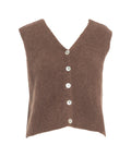 Gilet in maglia 'Telma' #marrone