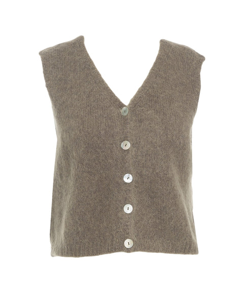 Gilet in maglia 'Telma' #grigio