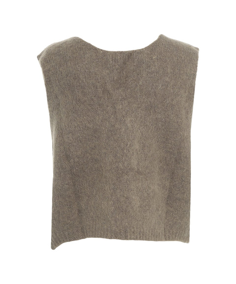 Gilet in maglia 'Telma' #grigio