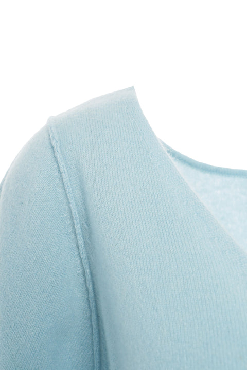 T-shirt in cashmere 'Biarritz' #blu