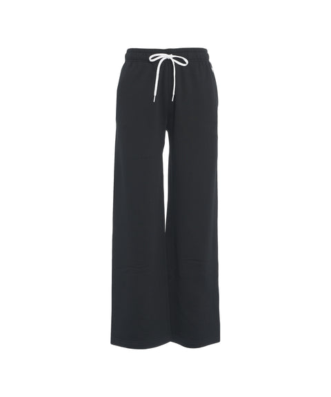 Joggers con ricamo logo #nero