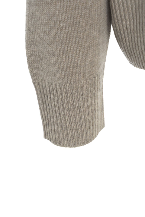 Maglione oversize in cashmere #grigio