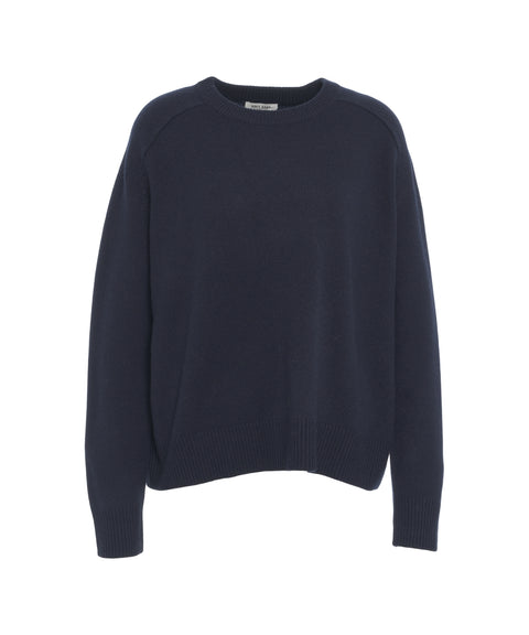 Maglione oversize in cashmere #blu